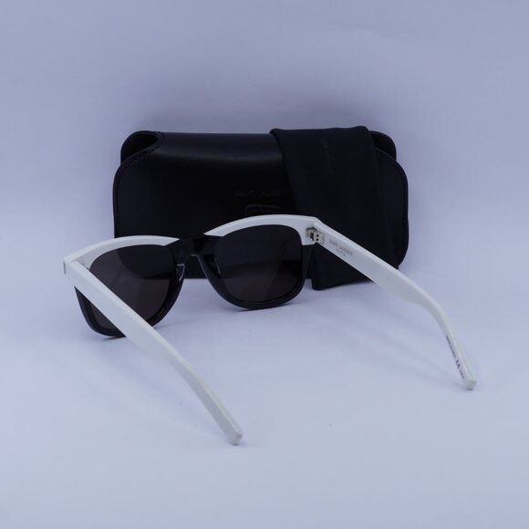 Saint Laurent Paris Saint Laurent SL51 049 Sunglasses White/Black Square Frame Size ONE SIZE - 10 Thumbnail