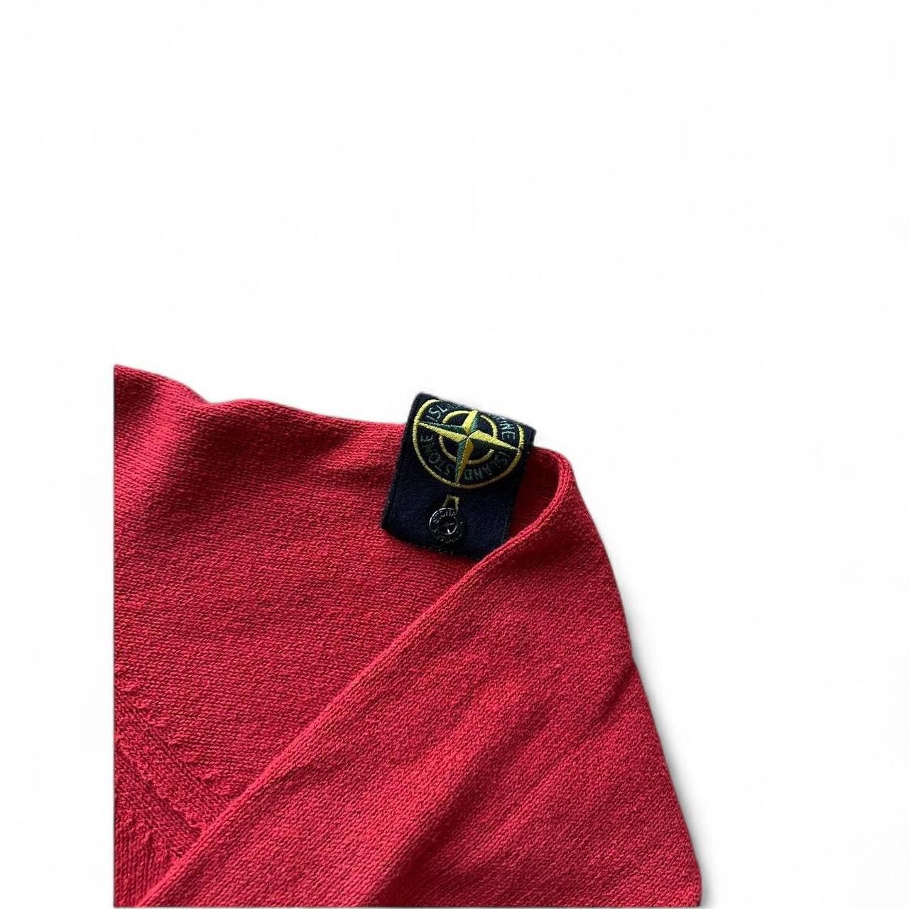 Stone Island Stone island red classic knit sweater Size US M / EU 48-50 / 2 - 3 Thumbnail