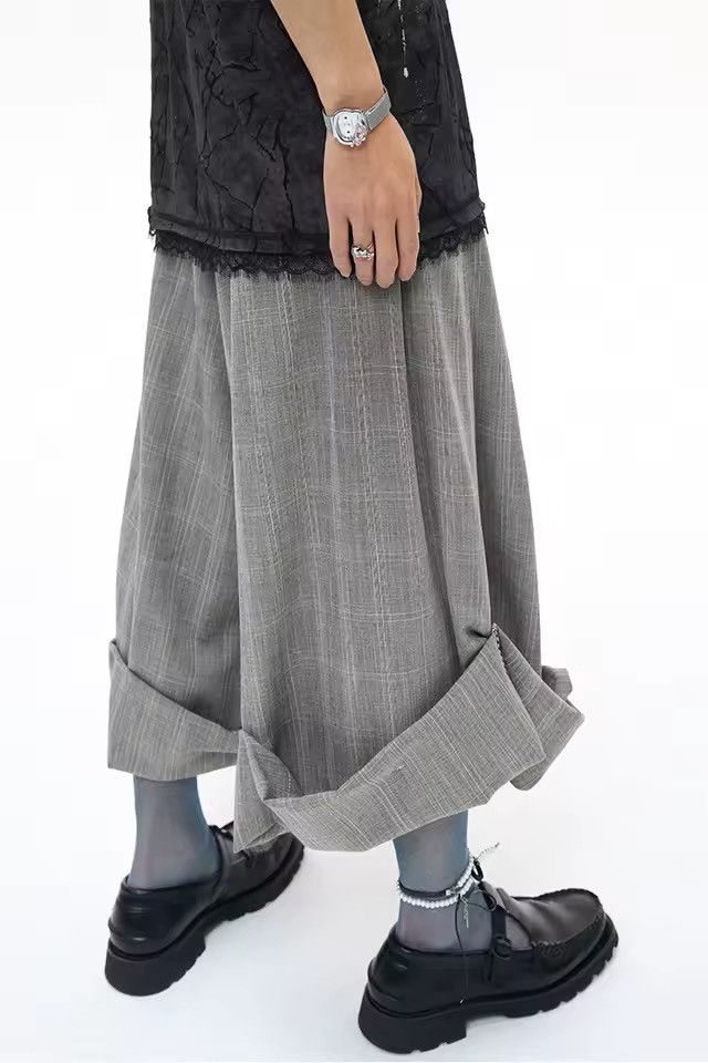 Designer Casual Loose Plaid Elastic Waist School Shorts Size US 32 / EU 48 - 7 Thumbnail