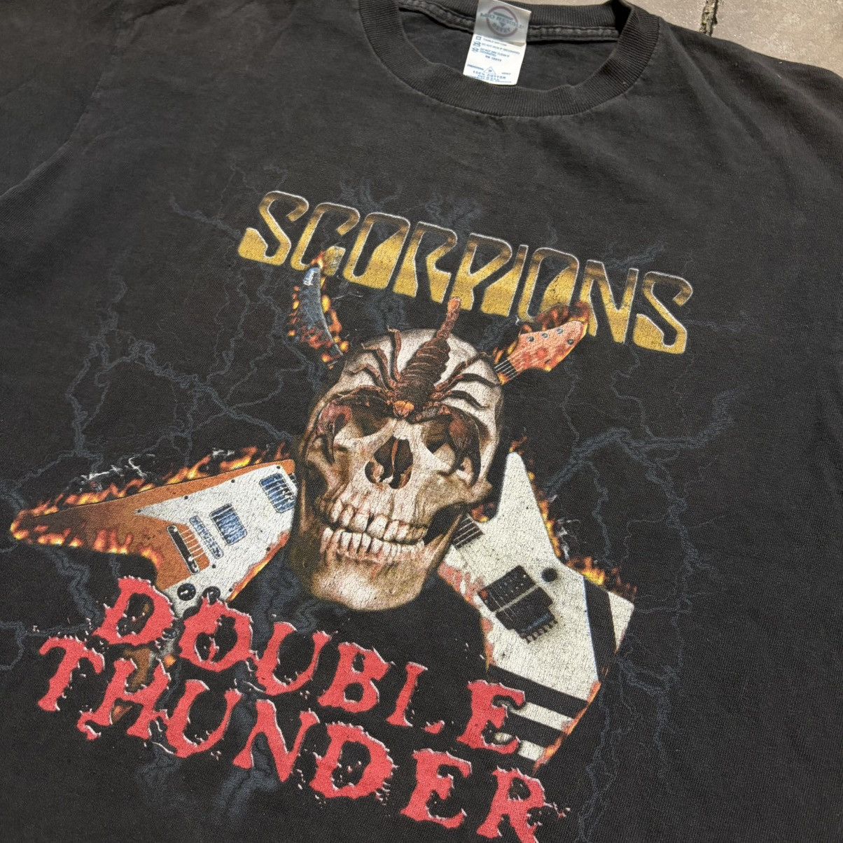 Band Tees Vintage Scorpion Double Thunder Band T shirt Rock Musc Tee Size US M / EU 48-50 / 2 - 6 Thumbnail