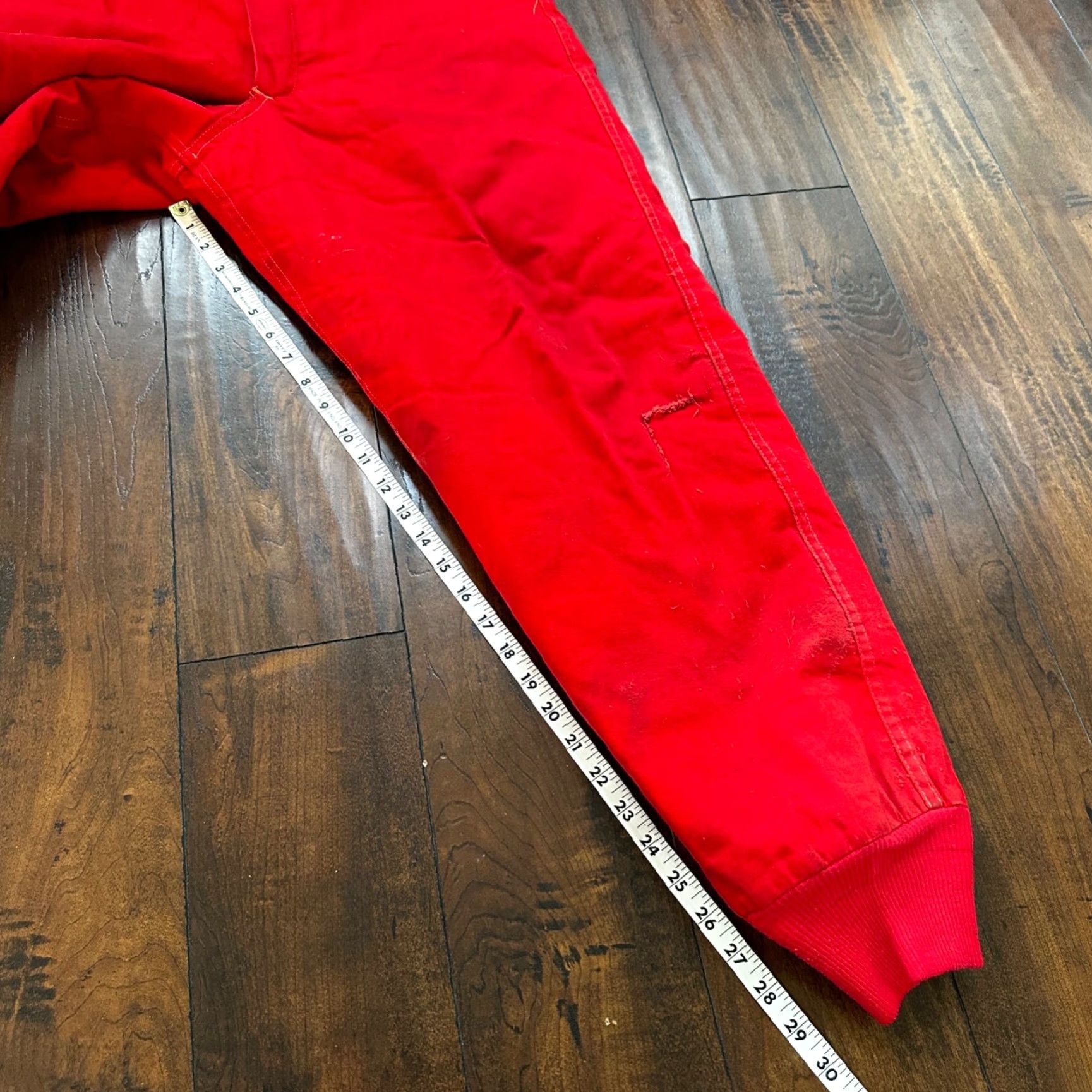Vintage VINTAGE VTG Buckleback Red Layer Pants Mens Red Quilted Rockabilly 60s 70s Winter Size US 30 / EU 46 - 5 Thumbnail