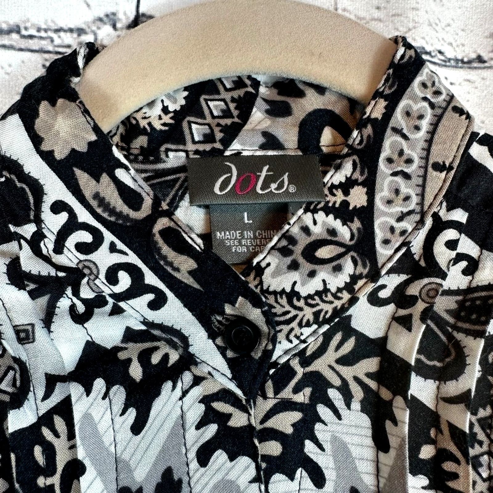 Other Paisley Shirt/Dress Chinese Collar Ties Under Bust Brown L Size L / US 10 / IT 46 - 10 Thumbnail