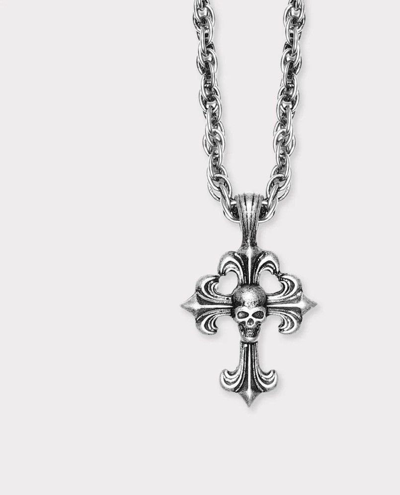 Fuck The Population × G59 Records LB Chrome cross pendant Size ONE SIZE - 1 Thumbnail