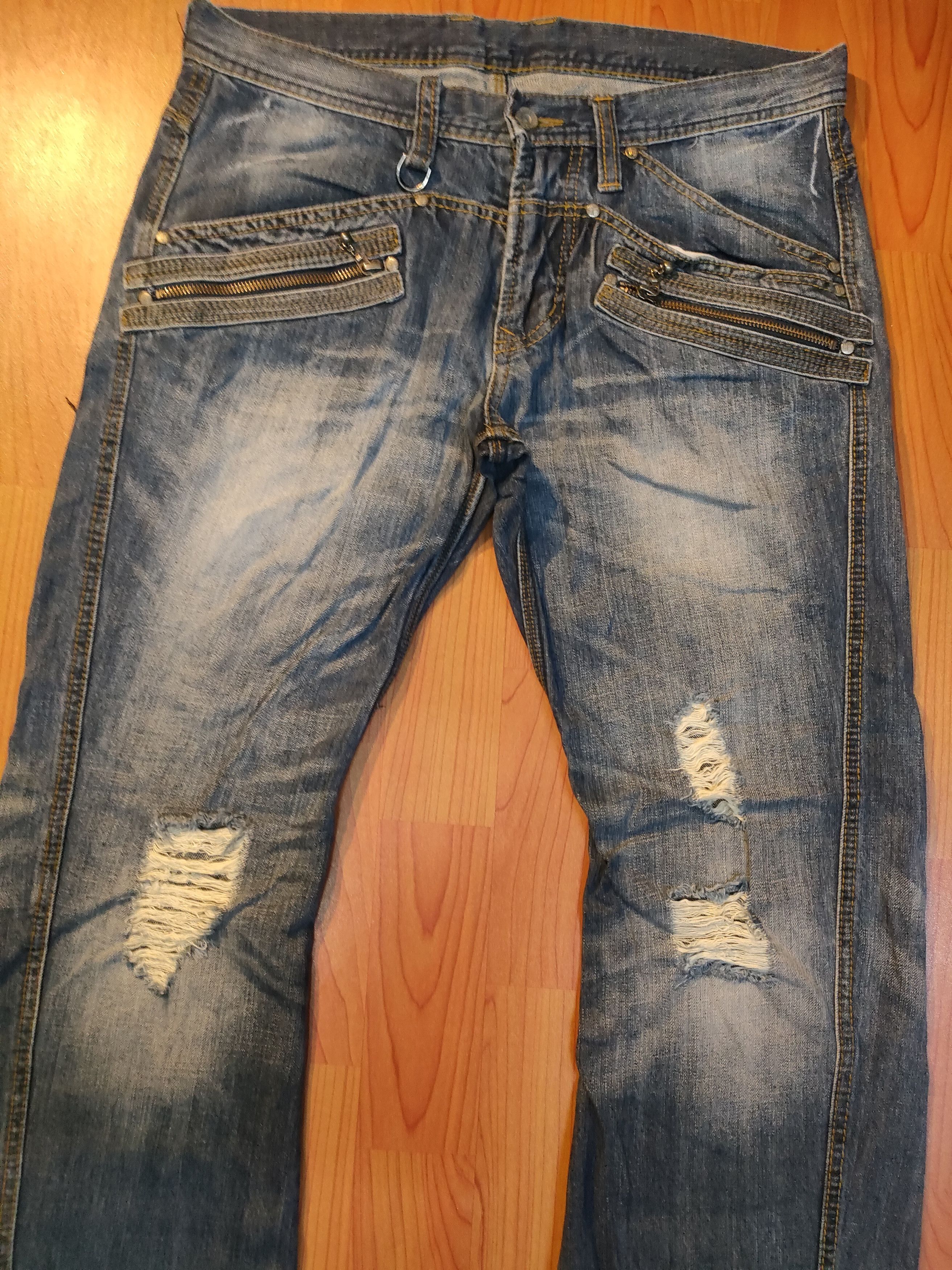 HIDEAWAYS HD Hideaway Distressed Designer Jeans Size US 34 / EU 50 - 3 Thumbnail