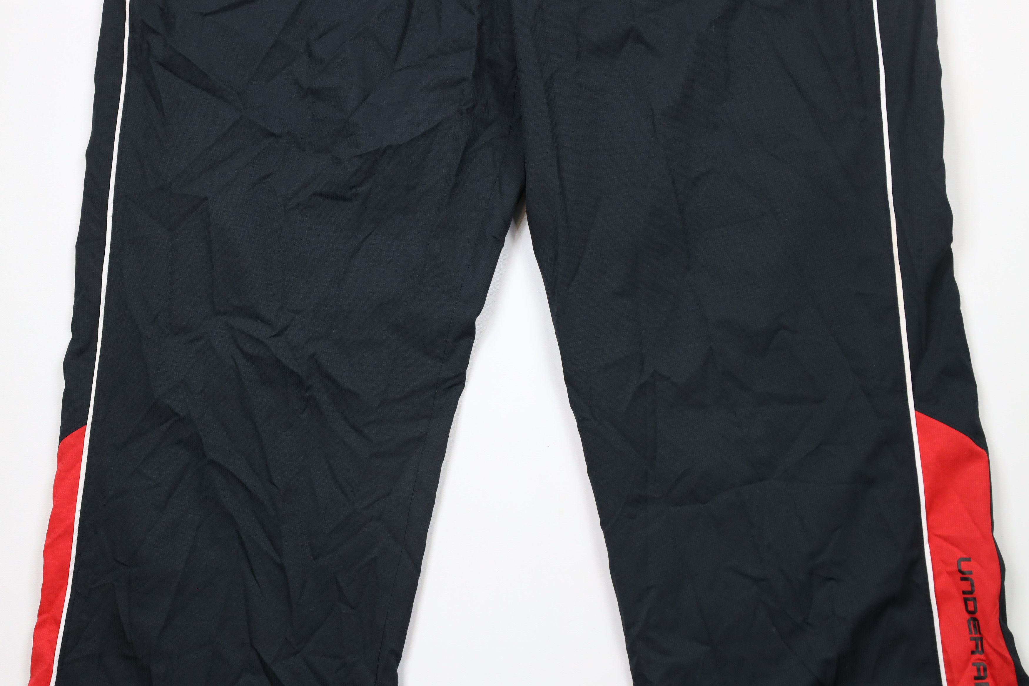 Under Armour × Vintage Under Armour Fit Lined Wide Leg Windbreaker Rain Pants Black Size US 42 / EU 58 - 3 Thumbnail