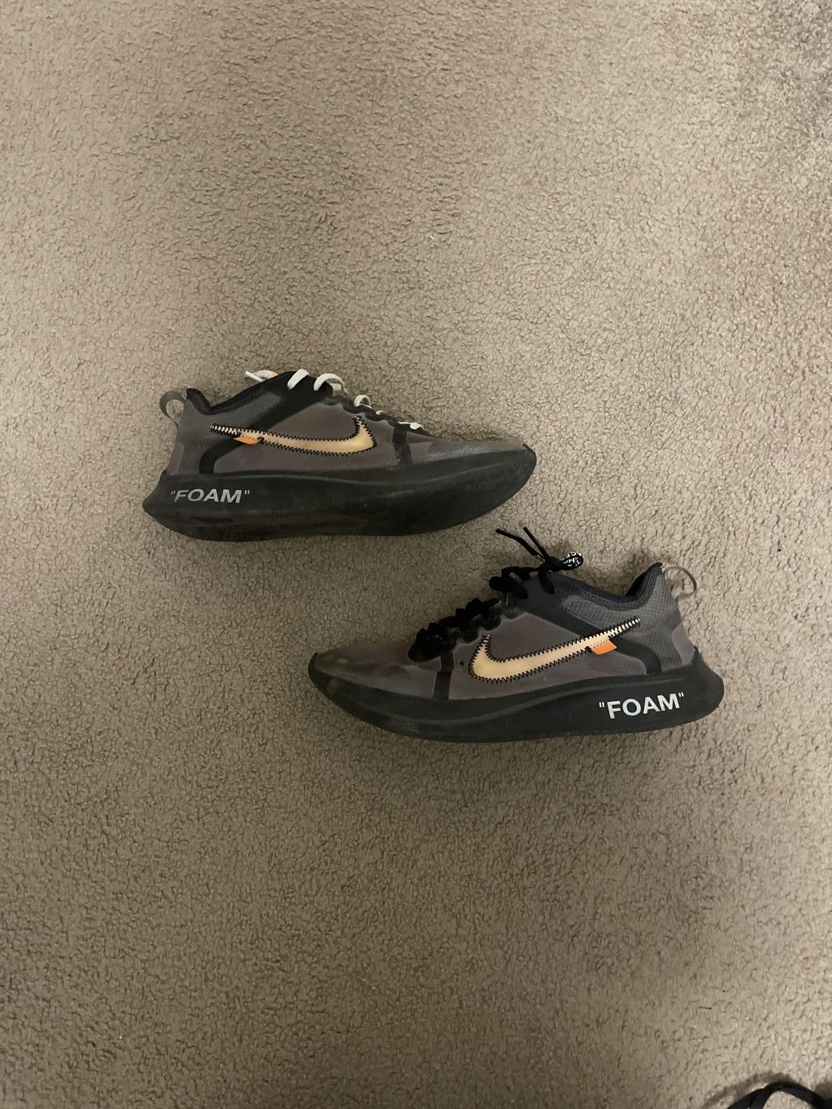 Off-White OFFWHITE X NIKE ZOOM FLY Size US 10 / EU 43 - 1 Thumbnail