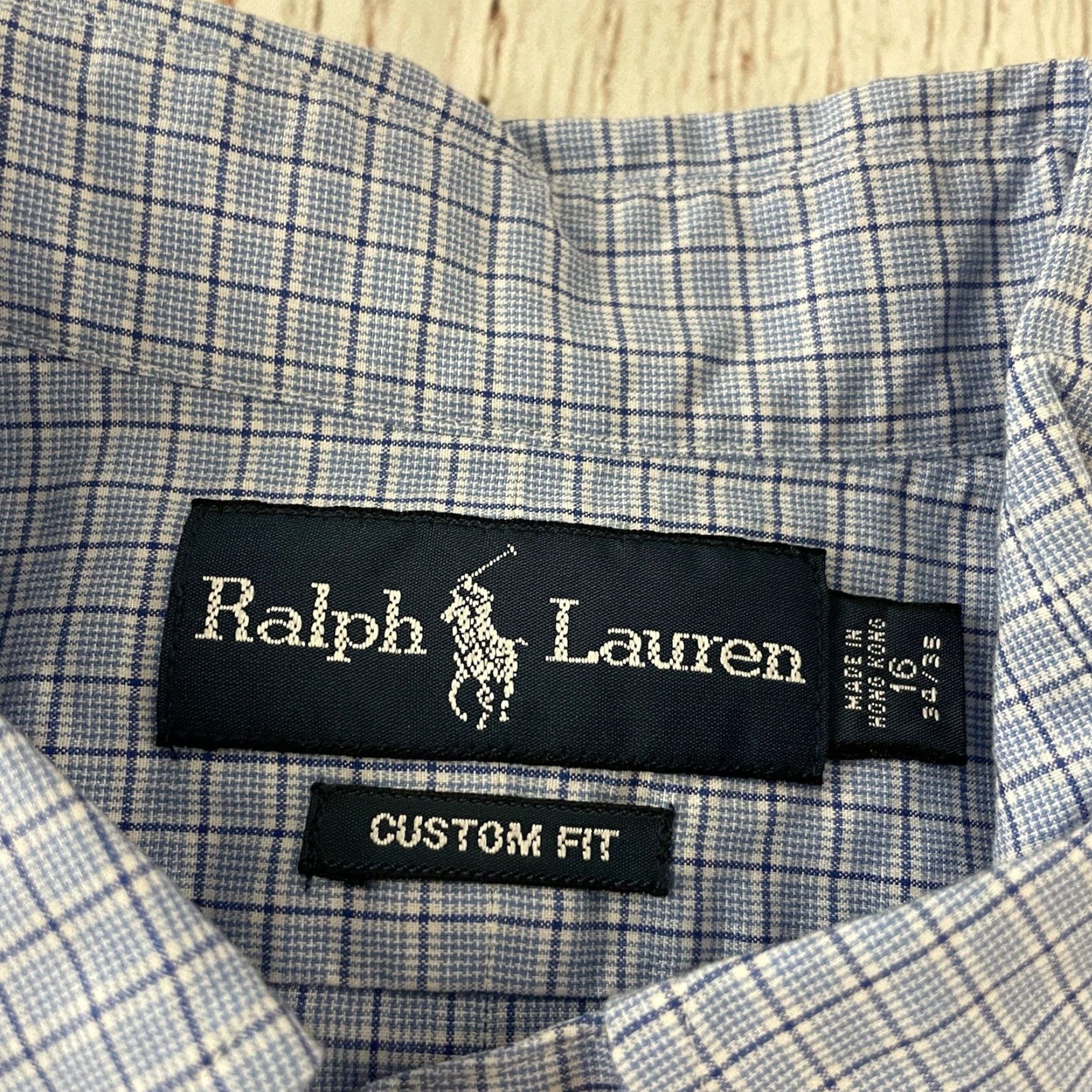 Polo Ralph Lauren Polo Ralph Lauren Dress Shirt Plaid Long Sleeve Button 16 34/35 Blue Men Size US L / EU 52-54 / 3 - 2 Thumbnail