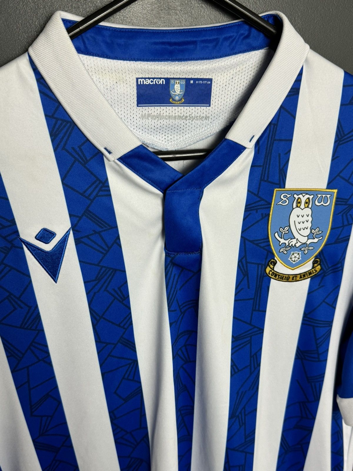 Macron Sheffield Wednesday 21/22 Home Football Jersey Size US M / EU 48-50 / 2 - 3 Thumbnail