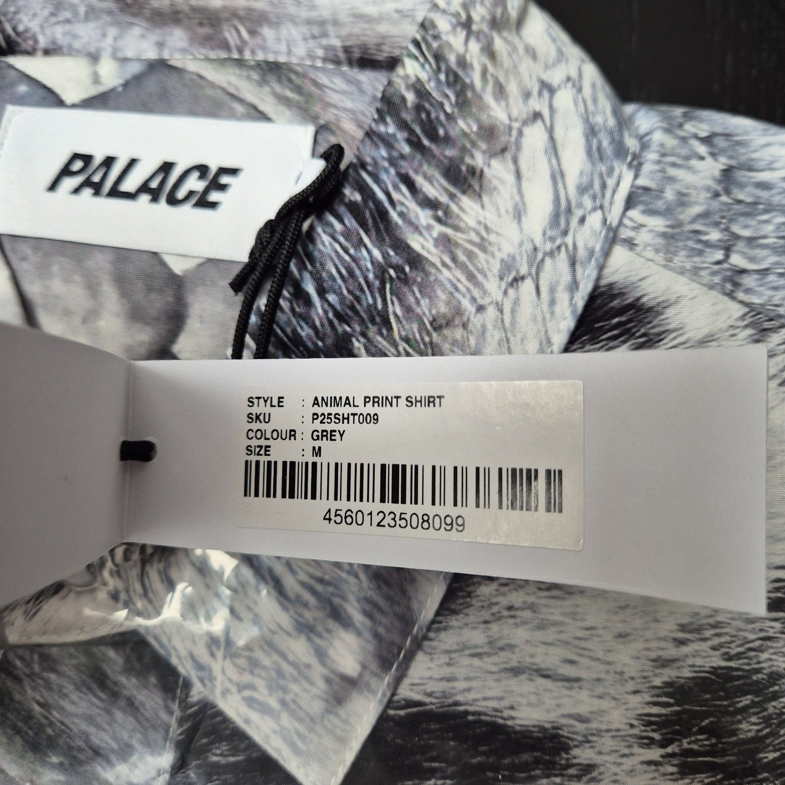 Palace Palace Animal Print Buttown Down Shirt Grey Medium FW23 Size US M / EU 48-50 / 2 - 6 Thumbnail