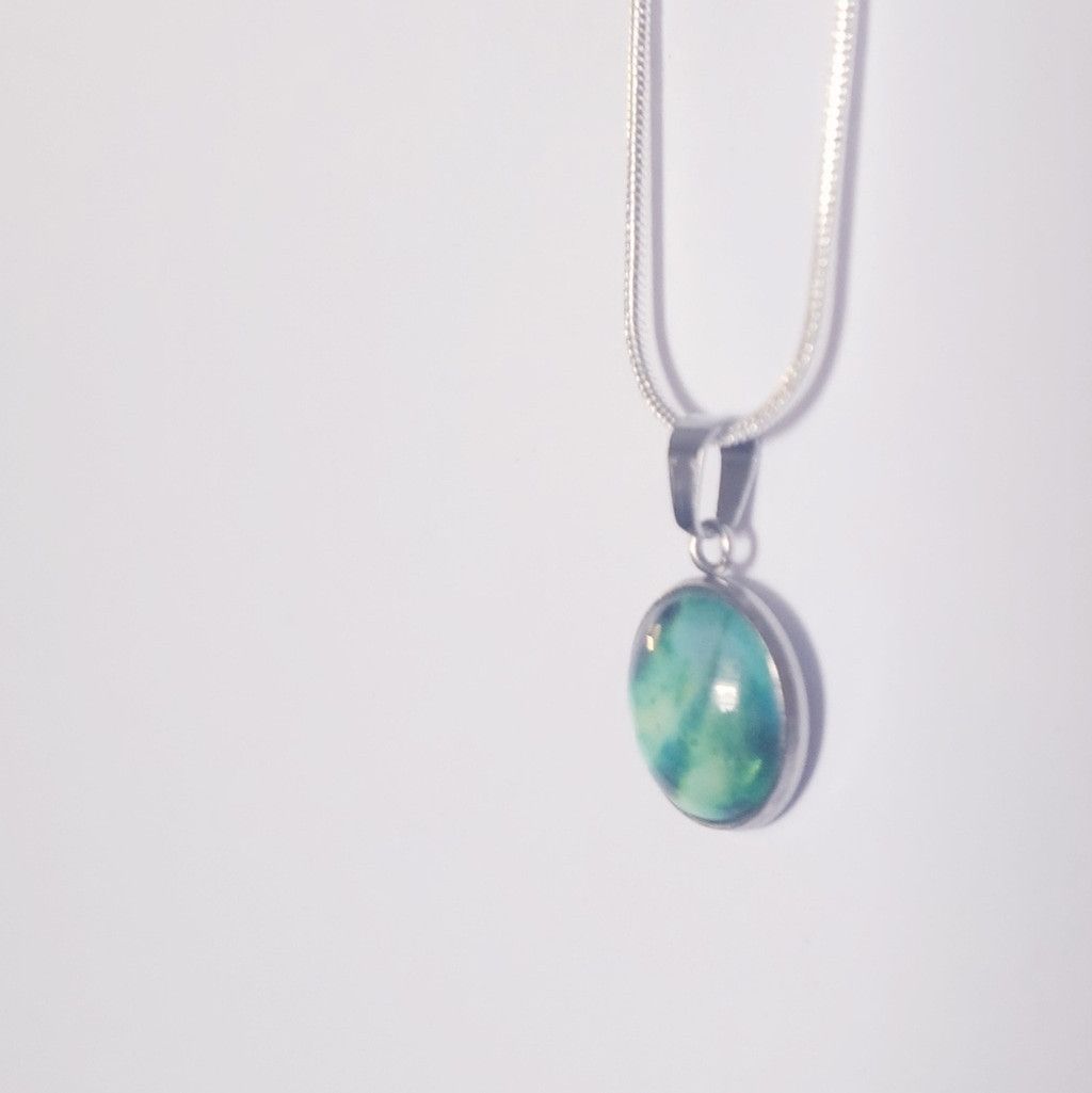 Handmade 925 Sterling Silver nebula galaxy necklace Size ONE SIZE - 2 Thumbnail