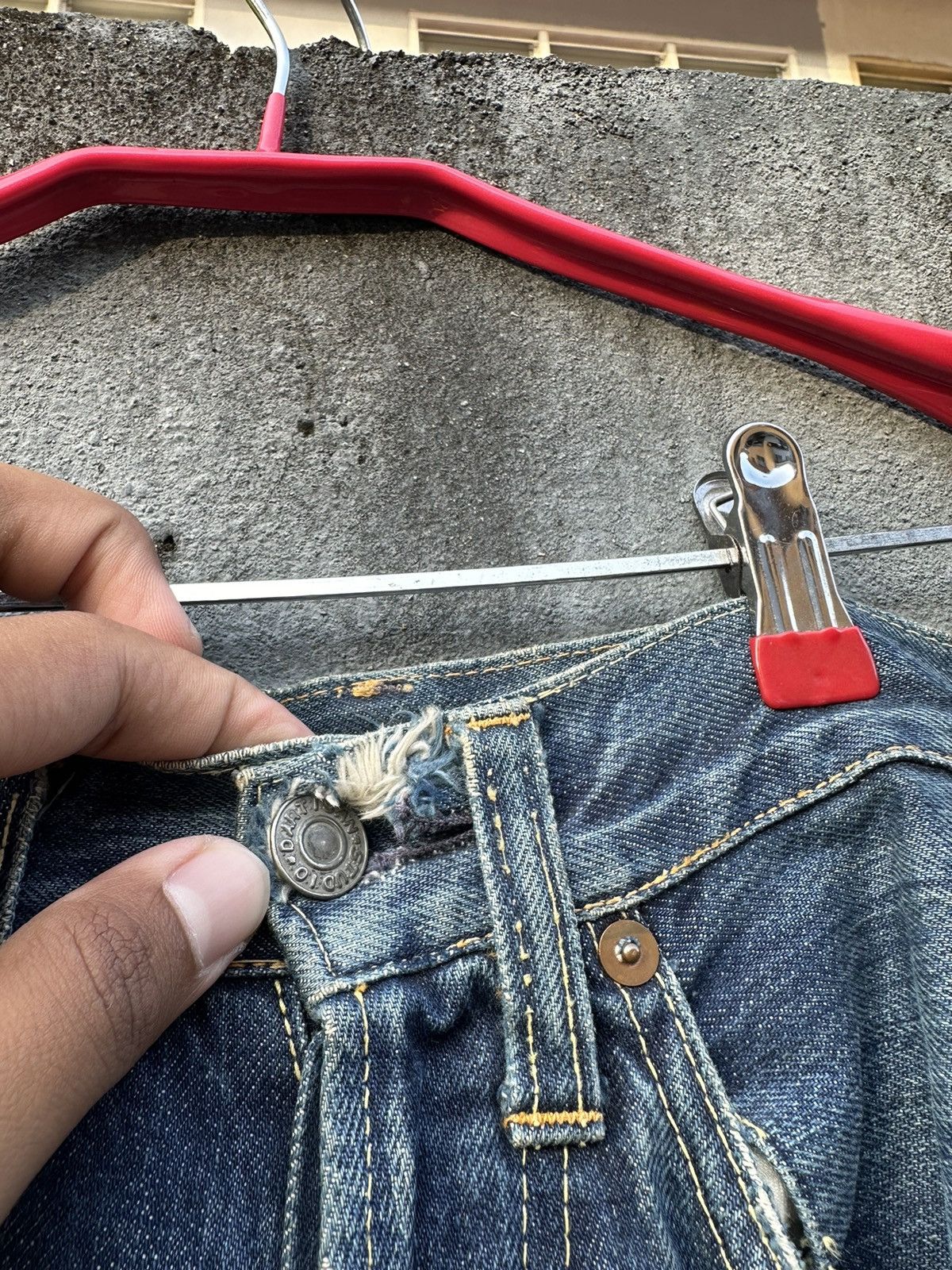Studio D'Artisan 👹Vintage Studio’D Artisan Distressed Bootcut Jeans Size US 32 / EU 48 - 15 Thumbnail