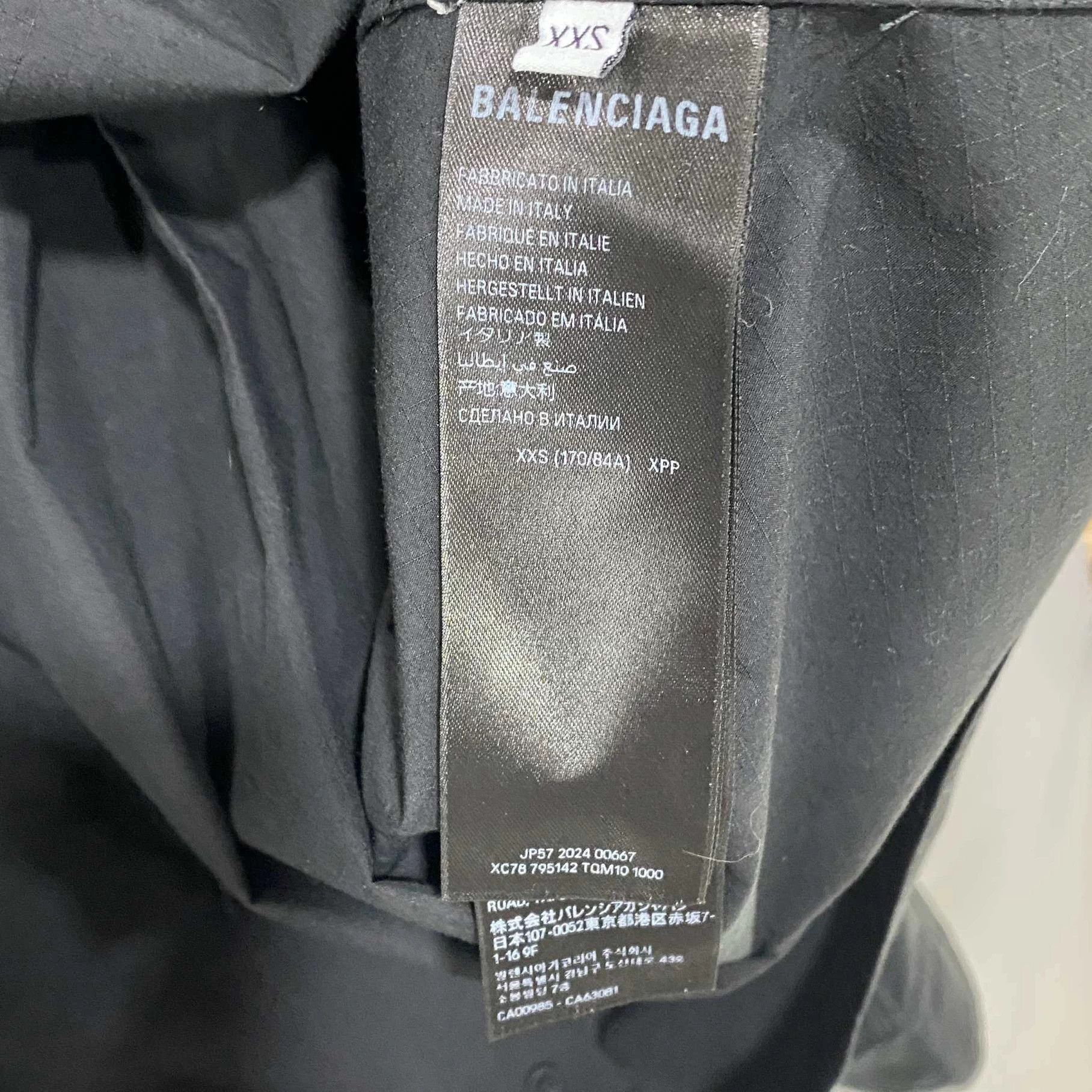 Balenciaga Balenciaga tech fabric distressed shirt XXS Size US XXS / EU 40 - 5 Thumbnail
