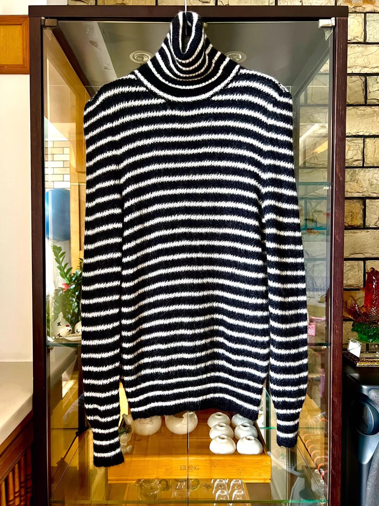 Saint Laurent Paris Mohair turtleneck sweater