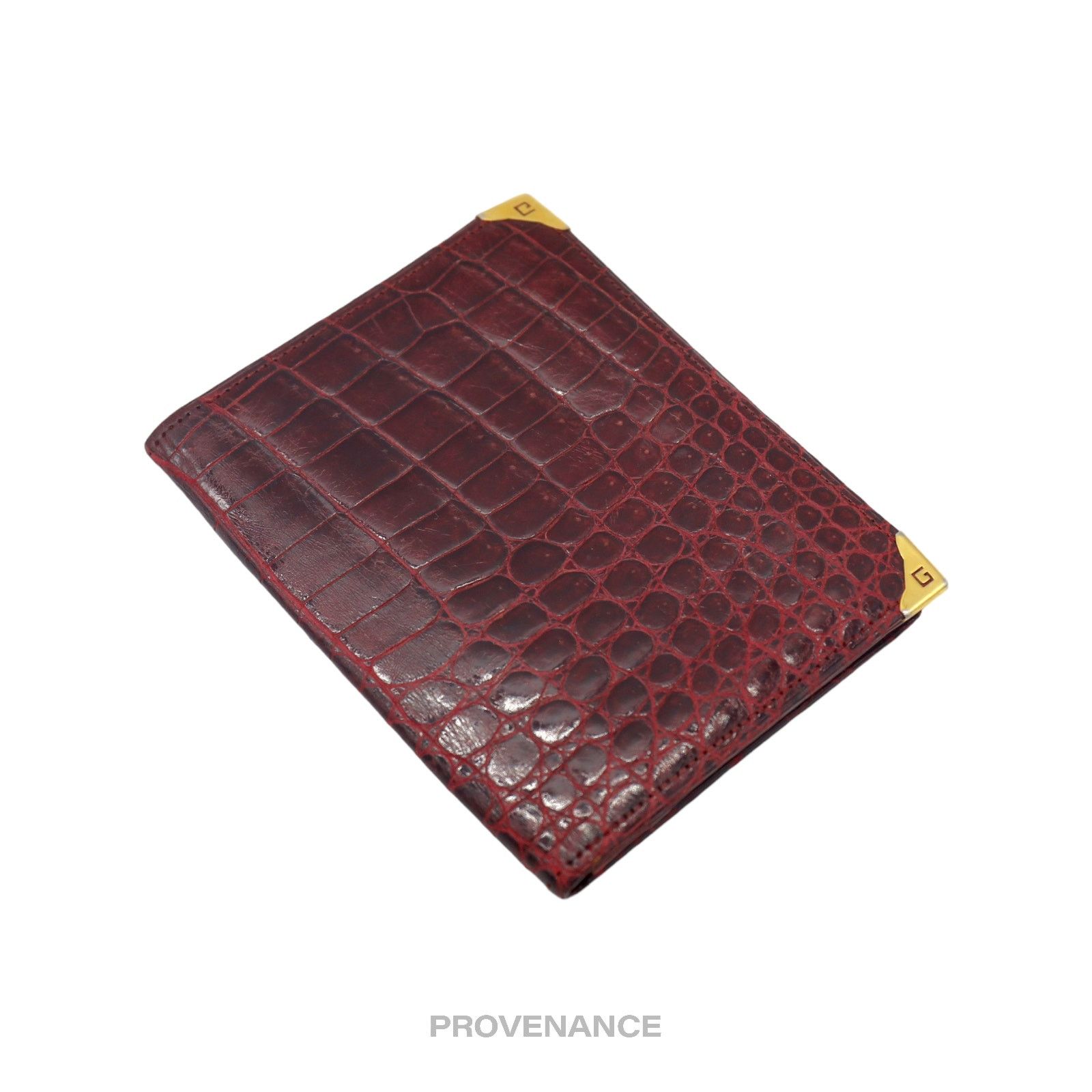 Givenchy 🔴 Givenchy Pocket Organizer Wallet - Burgundy Crocodile Size ONE SIZE - 3 Thumbnail