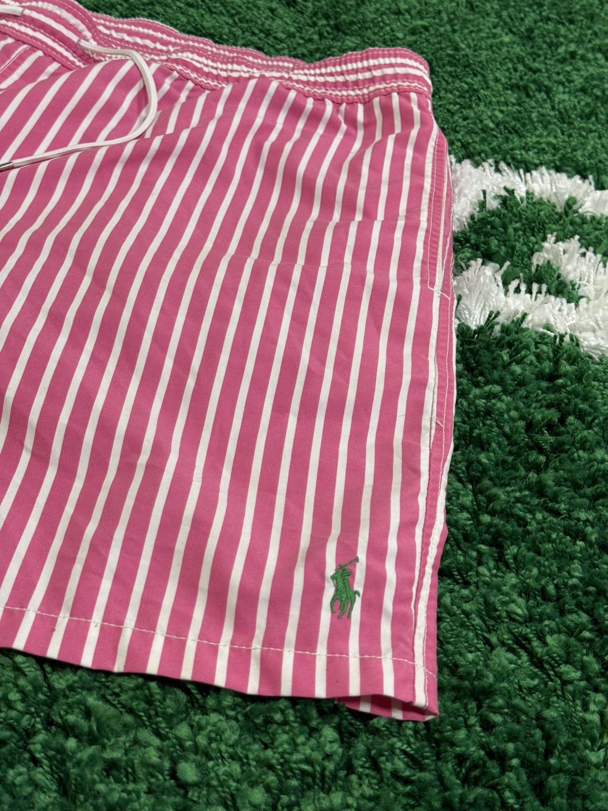Polo Ralph Lauren Polo Ralph Lauren Pink Striped Logo Shorts Sz. 42 Size US 42 / EU 58 - 3 Thumbnail