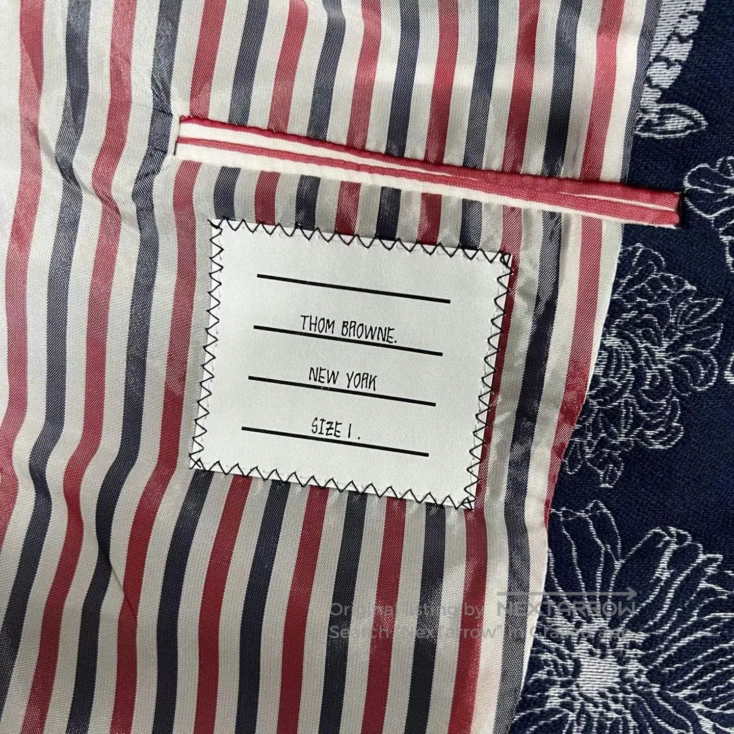 Thom Browne Thom Browne Floral Print Blazer. Size US S / EU 44-46 / 1 - 7 Thumbnail