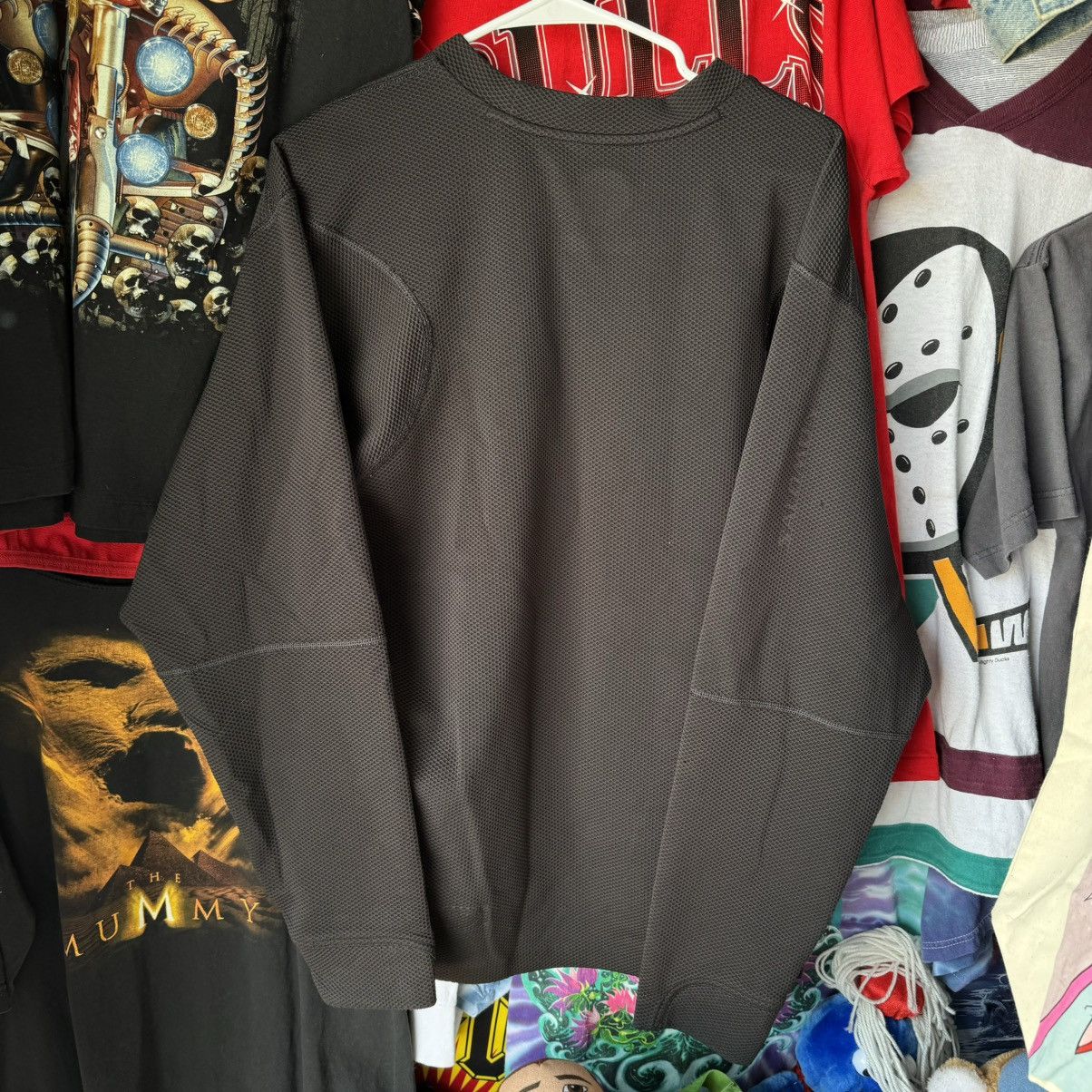 Hi Tec × Oakley × Salomon 2002 Salomon Moto Mesh Black Tech Thermal Vintage Pullover Size US L / EU 52-54 / 3 - 15 Thumbnail