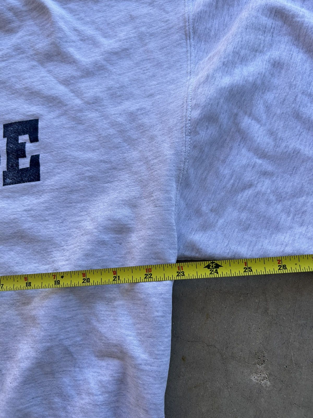 Jerzees × Vintage Perfectly Distressed Heather Grey Spell Out College Sweater Size US L / EU 52-54 / 3 - 9 Thumbnail