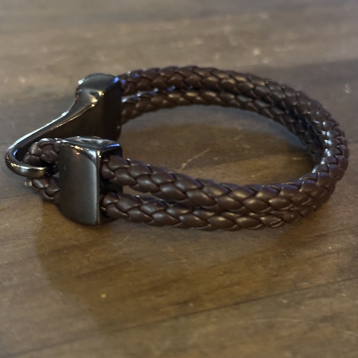 Other Brown double braided leather bracelet Size ONE SIZE - 4 Thumbnail