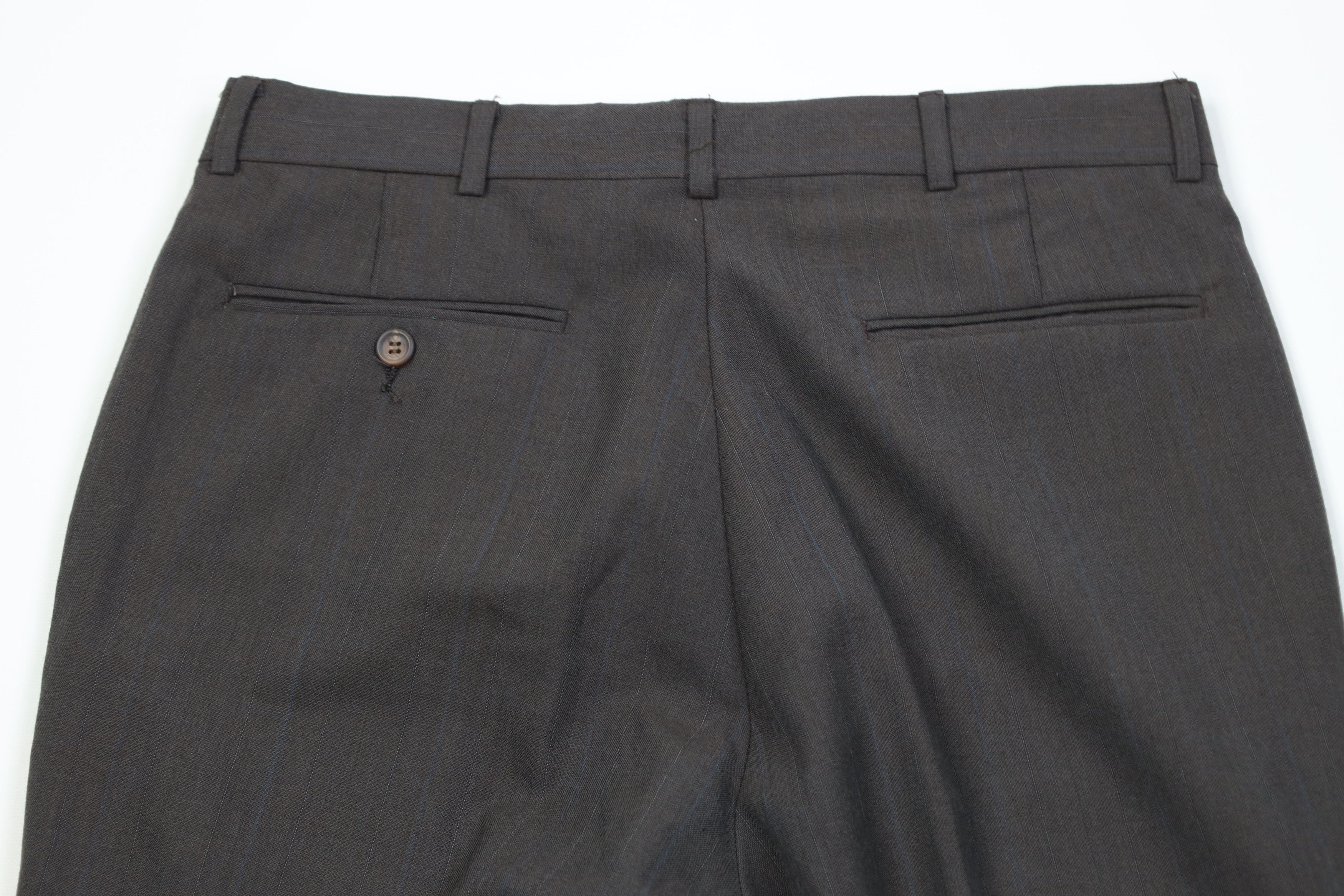 Vintage Vintage 90s Streetwear Knit Pinstriped Wide Leg Chino Pants Size US 32 / EU 48 - 11 Thumbnail