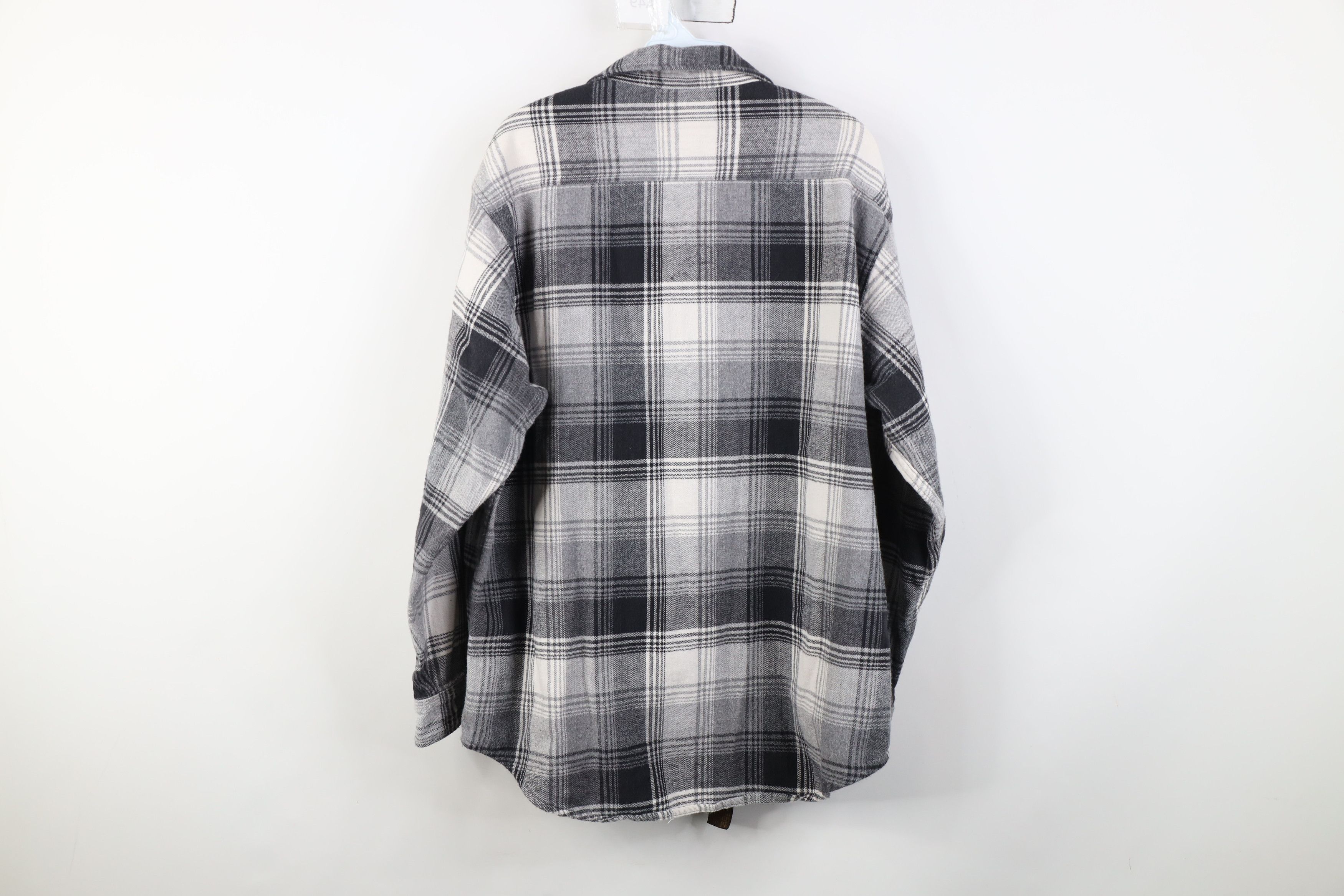 Vintage Vintage 90s Streetwear Heavyweight Button Shirt Plaid Size US L / EU 52-54 / 3 - 11 Thumbnail