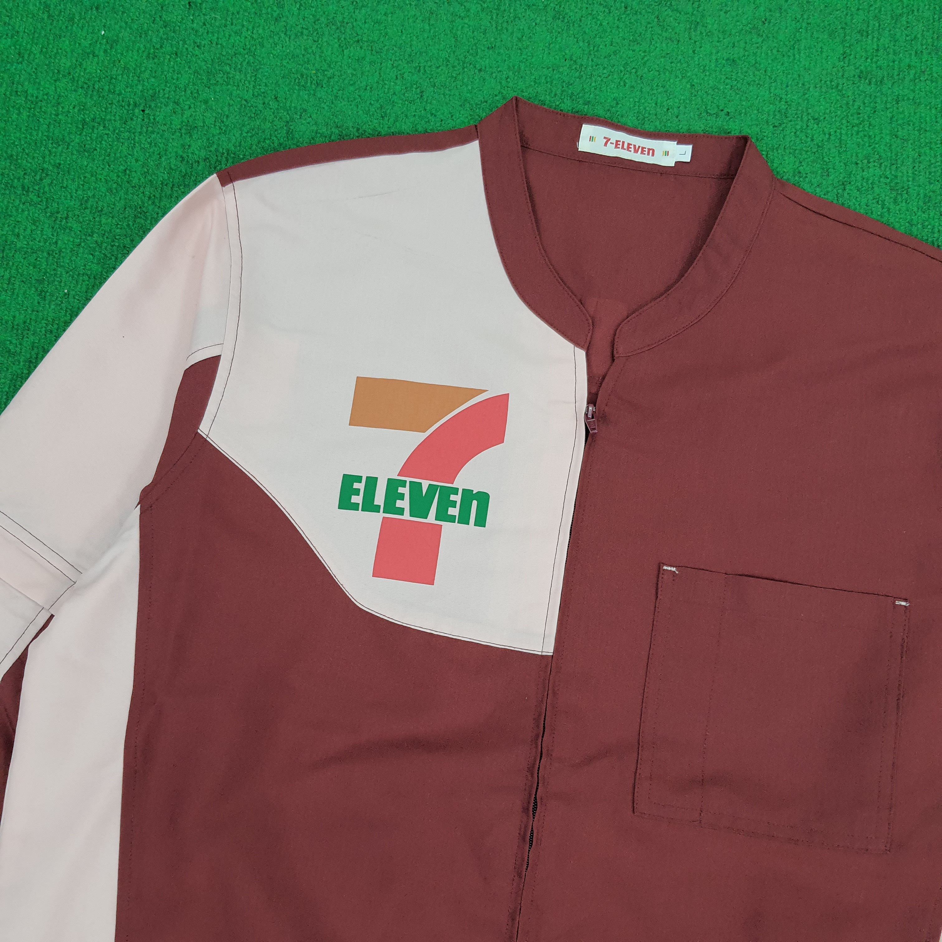 Japanese Brand × Vintage Vintage 7 Eleven Japanese Staff Uniform Jacket Size US M / EU 48-50 / 2 - 2 Thumbnail