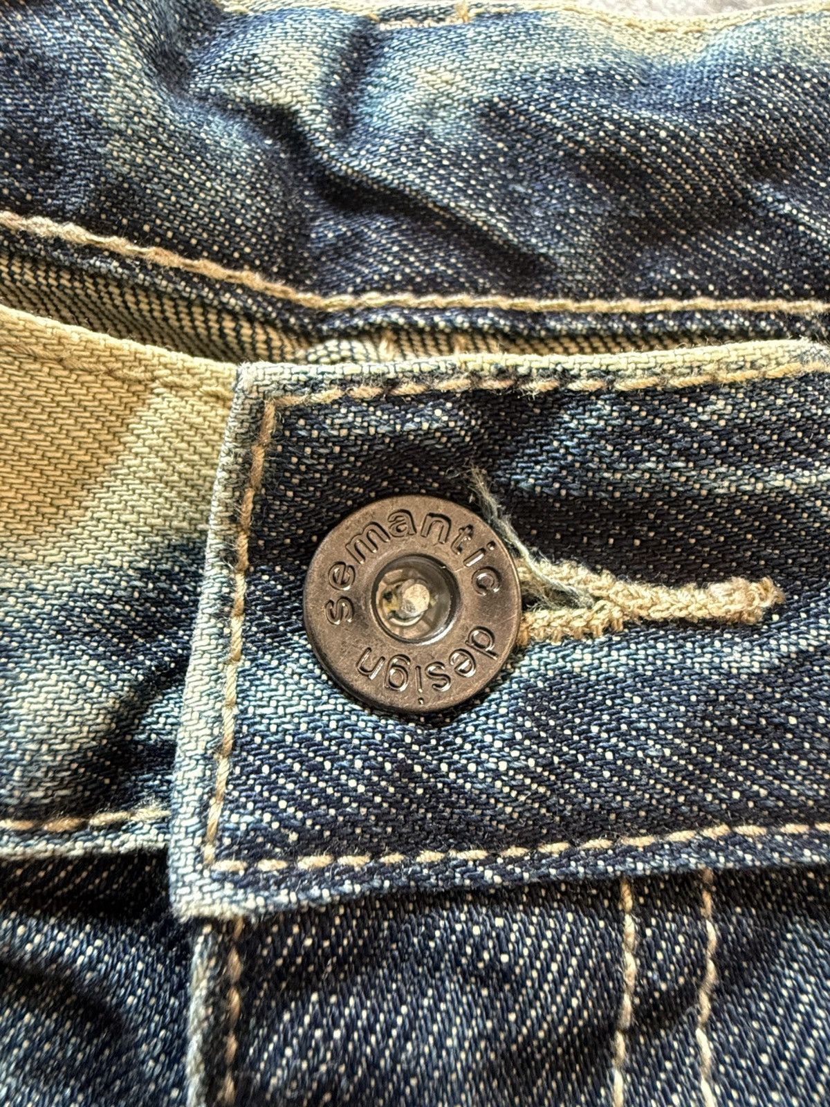 Japanese Brand Semantic Design Studded Acid Mud Wash Jeans Size US 30 / EU 46 - 23 Thumbnail