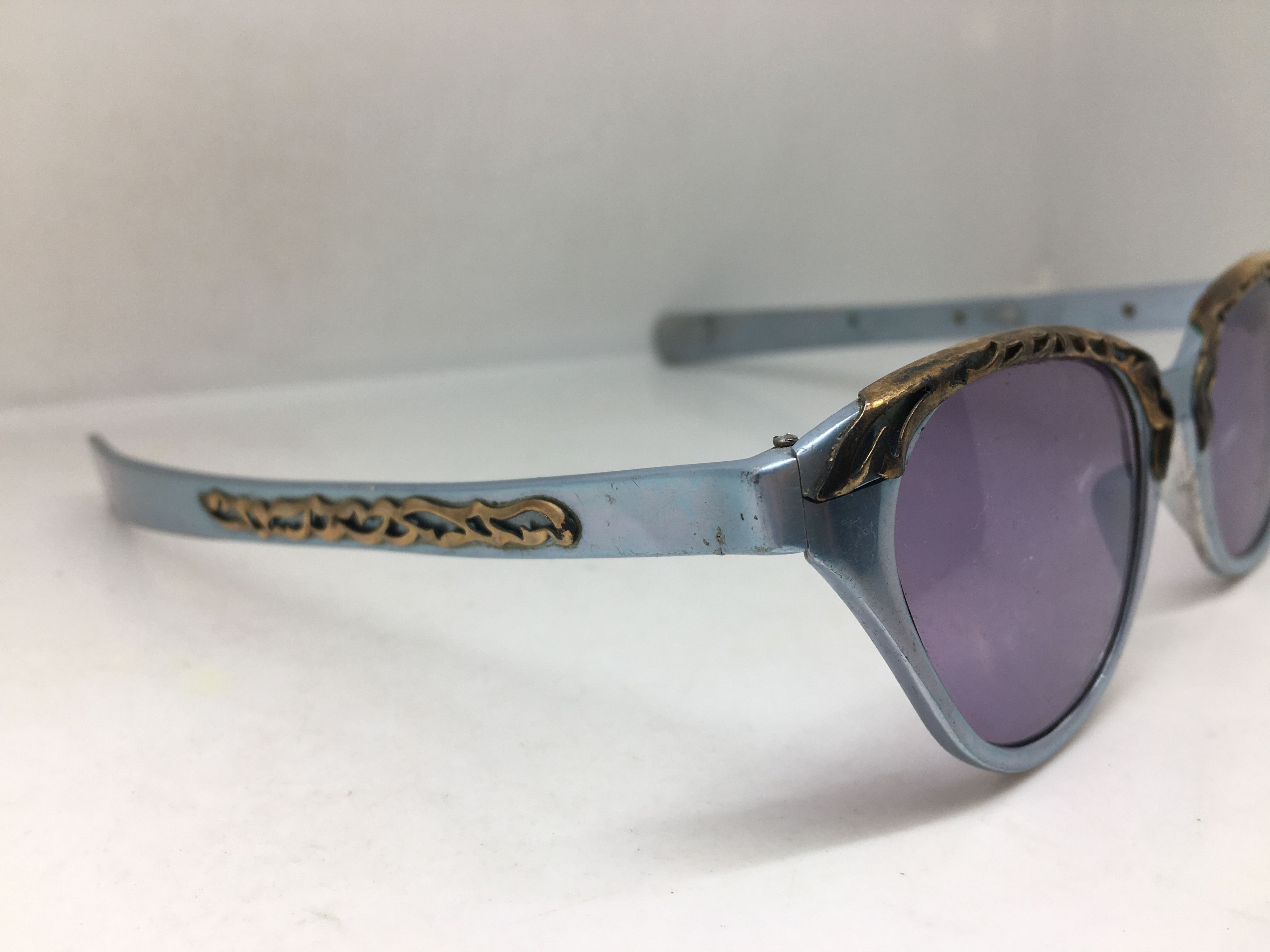 Vintage Vintage 50s TURA Woman Aluminum Brown Cateye Sunglasses Size ONE SIZE - 2 Thumbnail
