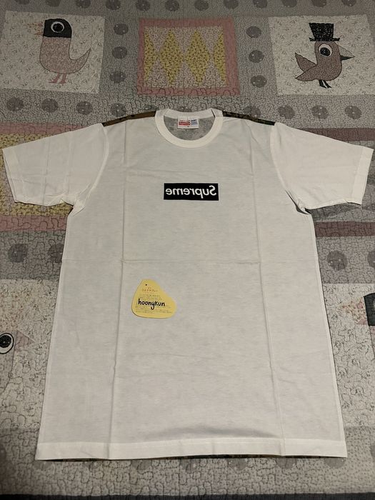 Supreme SUPREME CDG BLACK BOX LOGO TEE SZ M NEW | Grailed