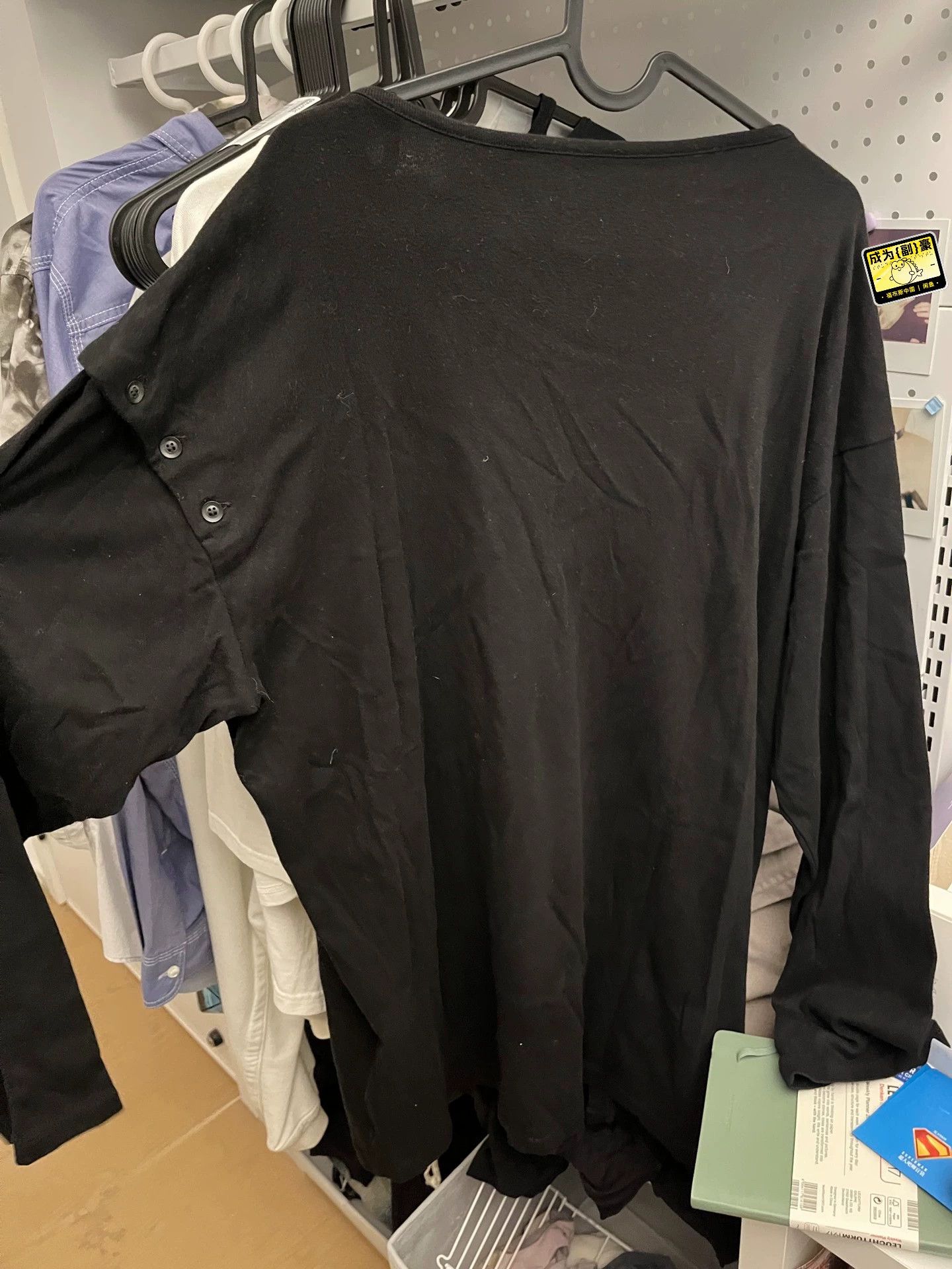 Yohji Yamamoto Yohji Yamamoto Long Sleeve Button-Front Sweatshirt Size 2 Size US M / EU 48-50 / 2 - 5 Thumbnail