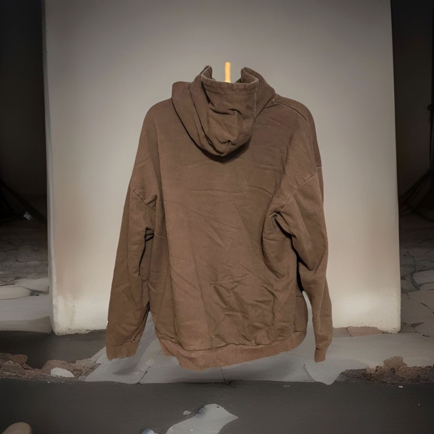 J Brand 44 Brand 4 Players 4 Underdogs Hoodie Women L Brown Embroidered Chest Modern Pullover Hooded Knit Long Sleeve Casual Winter Vintage No Size L / US 10 / IT 46 - 5 Thumbnail