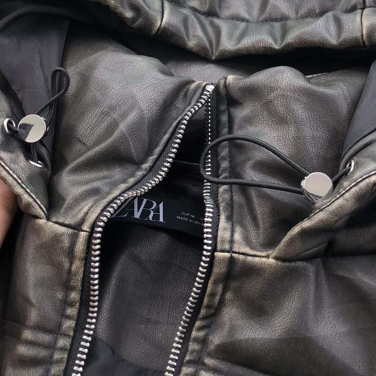 Zara Zara Faux Cropped Anorak Jacket Size M / US 6-8 / IT 42-44 - 7 Thumbnail