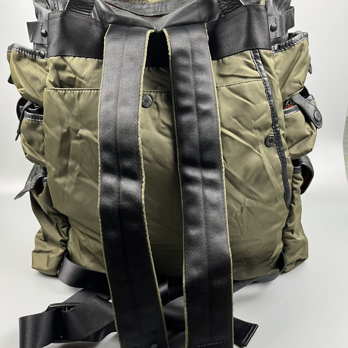 Yohji Yamamoto Y’saccs - Tanker Backpack Nylon Leather Size ONE SIZE - 7 Thumbnail