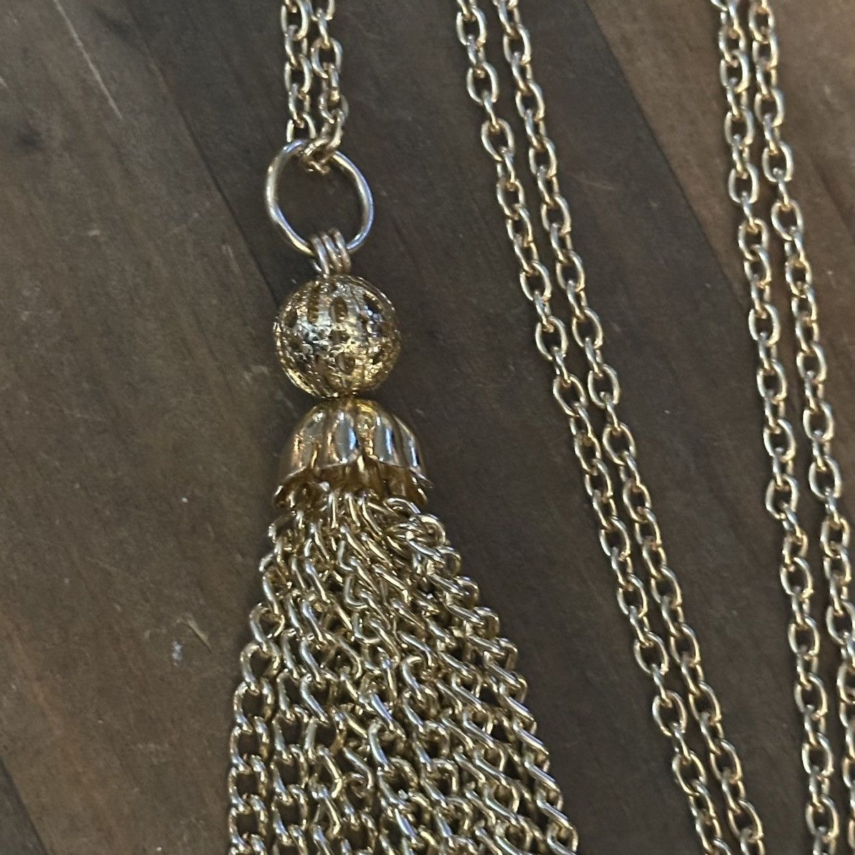 Other Gold tone tassel pendant necklace Size ONE SIZE - 3 Thumbnail