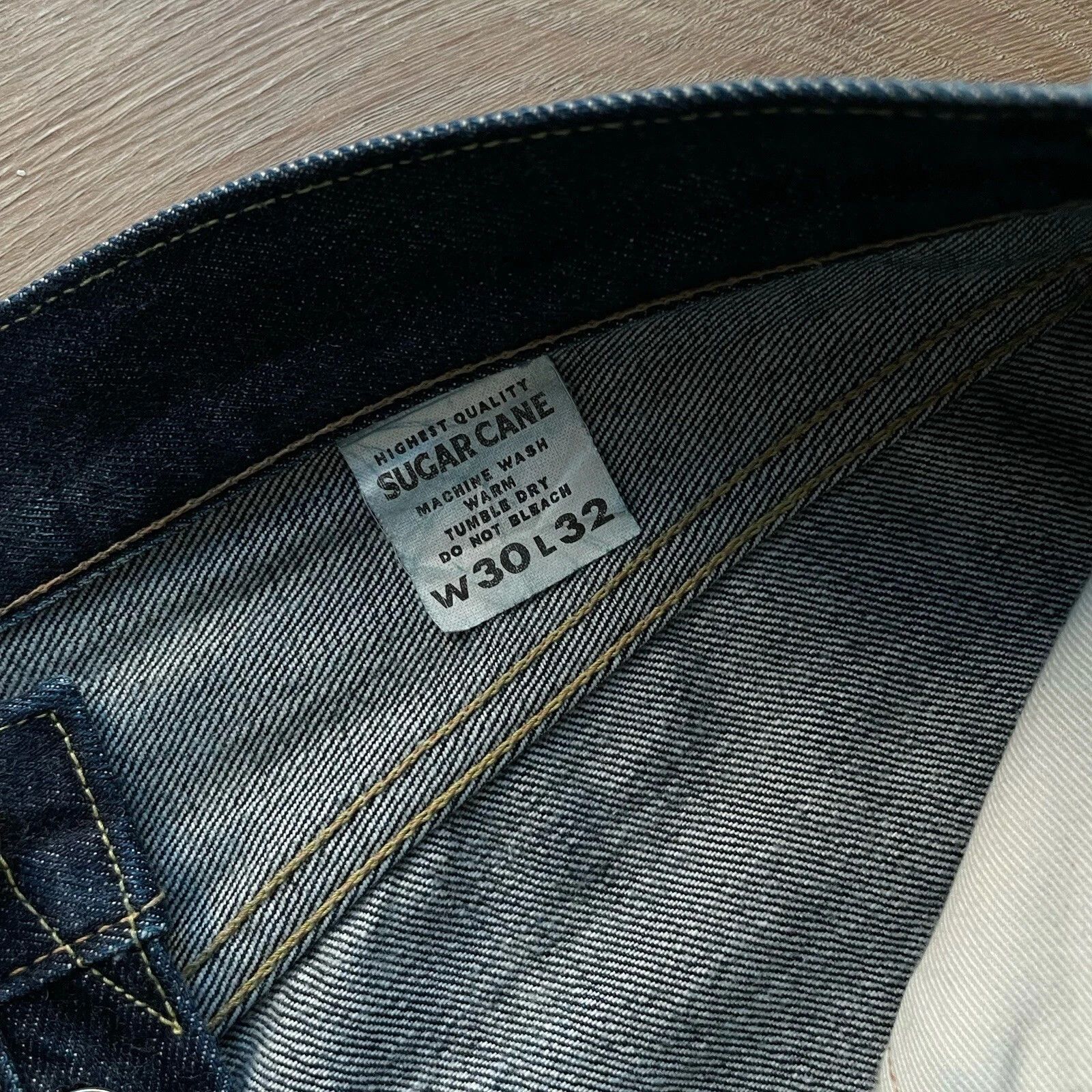 Sugar Cane Sugar Cane 2021 14oz Japanese Selvedge Denim Tapered Jeans Size US 30 / EU 46 - 7 Thumbnail