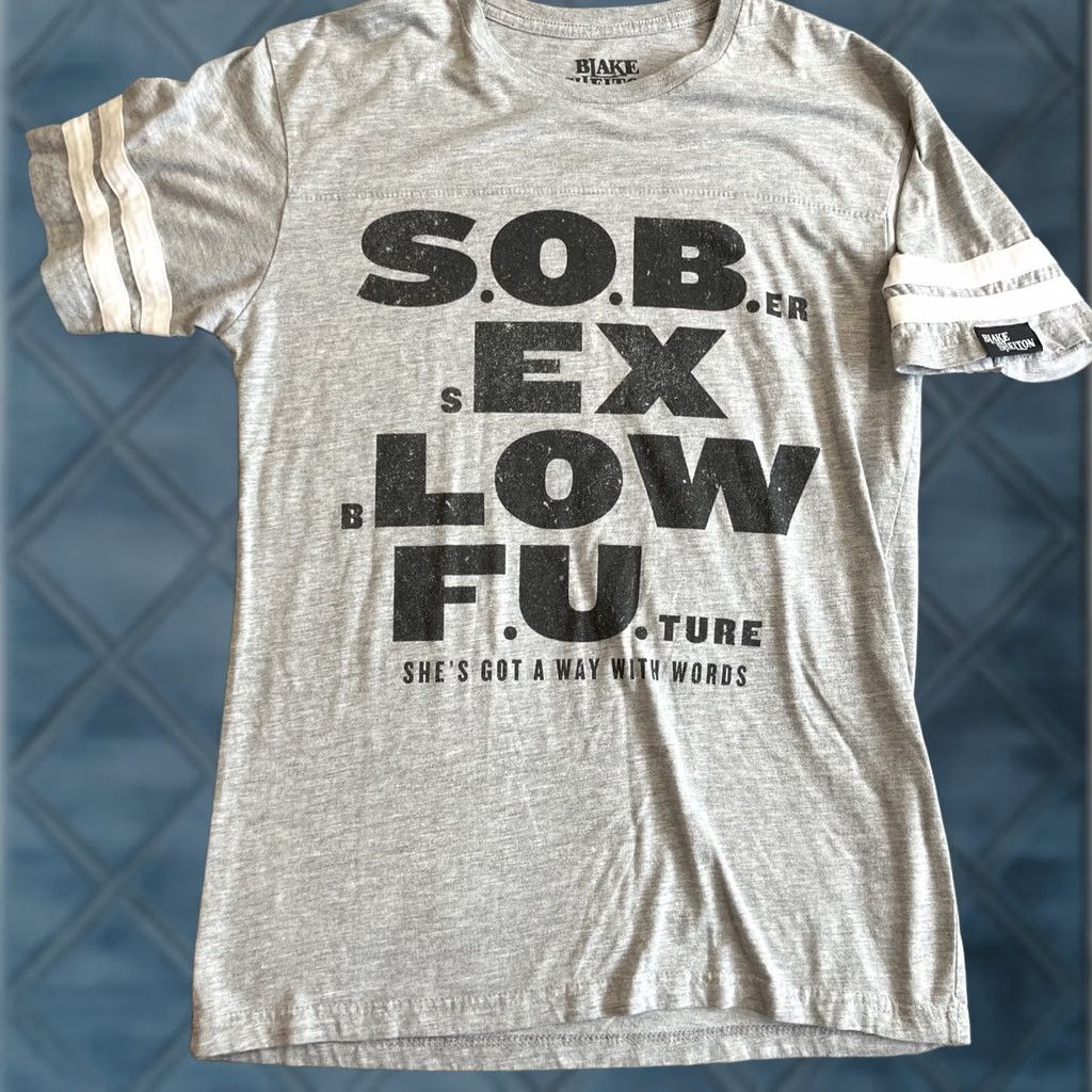 Vintage Blake Shelton Shirt Mens M Gray Graphic Tee Music Band She's Got a Way with Words Sober Sex Blow Future Size US M / EU 48-50 / 2 - 1 Thumbnail