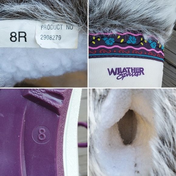 Vintage Vintage 90s y2k Weather Sport Faux Fur White Winter Boots Size US 8 / IT 38 - 3 Thumbnail