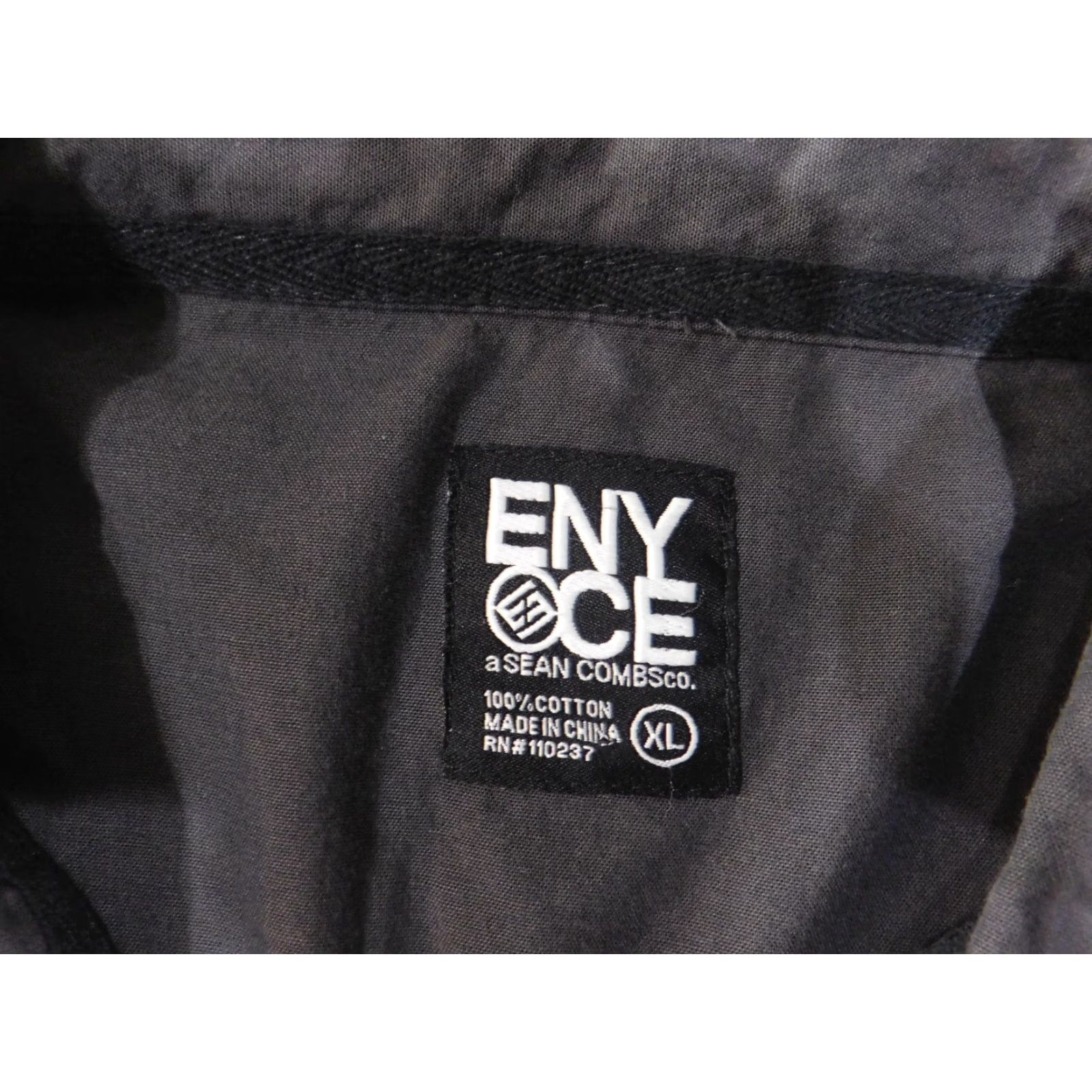 Enyce Enyce Shirt XL gray mens button-up retro pockets long sleeve Size US XL / EU 56 / 4 - 5 Thumbnail