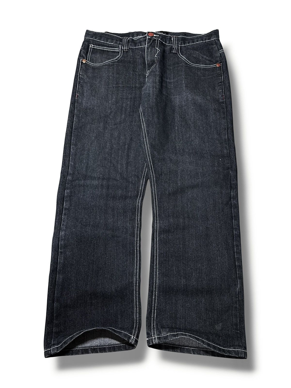Vintage Rare Design Vintage Japanese Brand Raw Blue Jeans 2000s Size US 36 / EU 52 - 2 Thumbnail