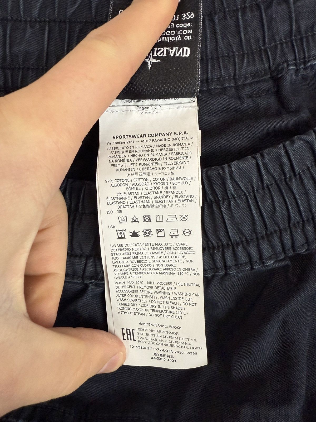Stone Island Blue Stone Island Ghost Cargo pants Size US 29 - 10 Thumbnail