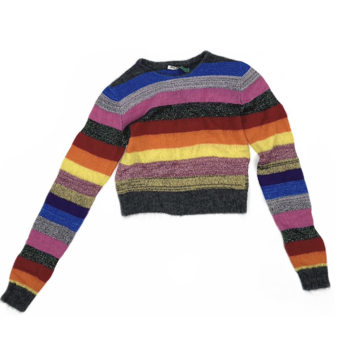 Miu Miu Miu Miu 2018 Striped Knit Sweater Size XS / US 0-2 / IT 36-38 - 2 Thumbnail