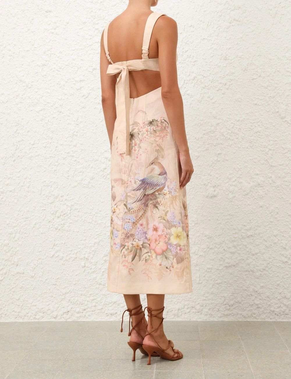 Zimmermann oc11z0226 Illuminate Midi Dress In Multicolor Size M / US 6-8 / IT 42-44 - 4 Thumbnail
