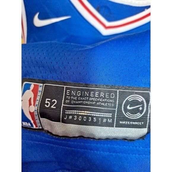 Nike Nike Philadelphia 76ers Jersey NBA Simmons #25 Blue Basketba Size ONE SIZE - 4 Thumbnail