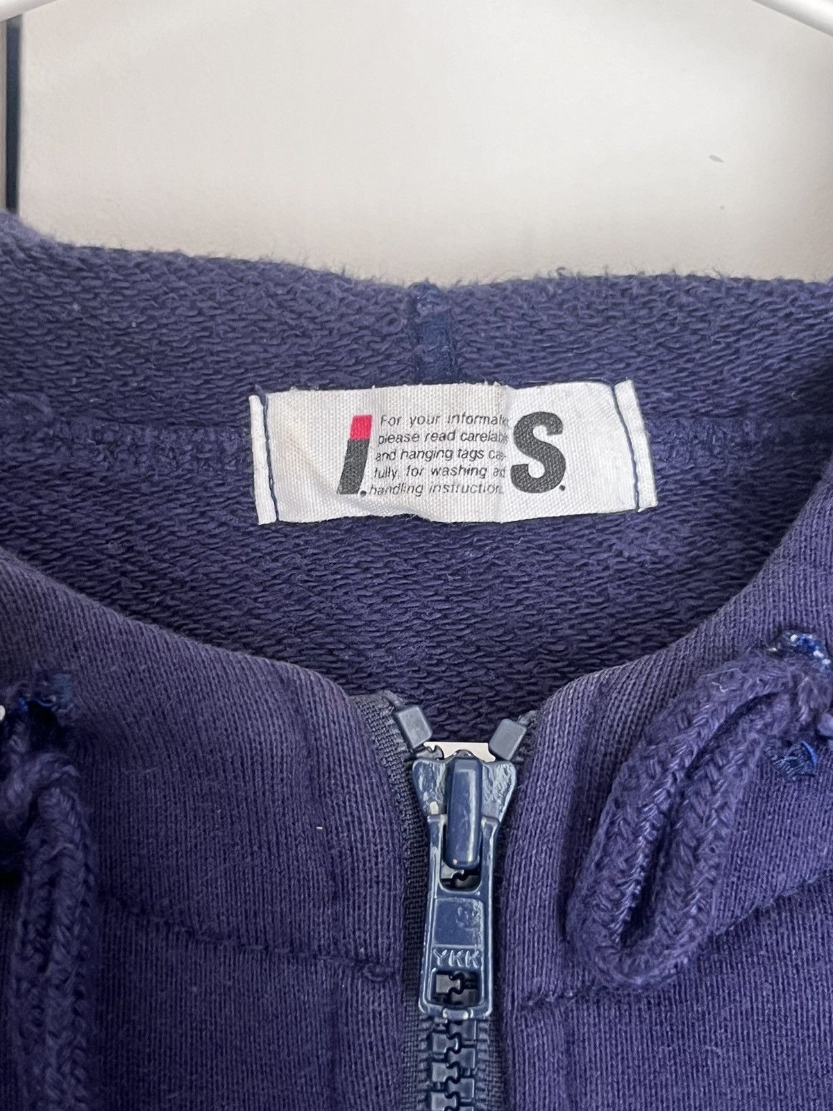 Tsumori Chisato ISSEY MIYAKE: 1980’s graphic / care label zip-up hoodie Size US M / EU 48-50 / 2 - 3 Thumbnail