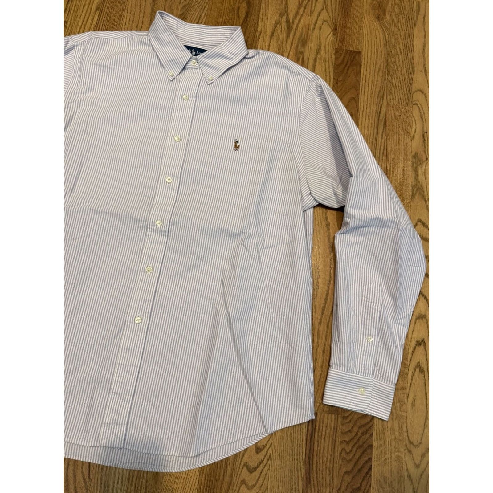 Polo Ralph Lauren VINTAGE Polo Ralph Lauren Oxford Button-Down Shirt Men’s 2XL Stripe Purple Pony OCBD Shirt Size US XXL / EU 58 / 5 - 7 Thumbnail