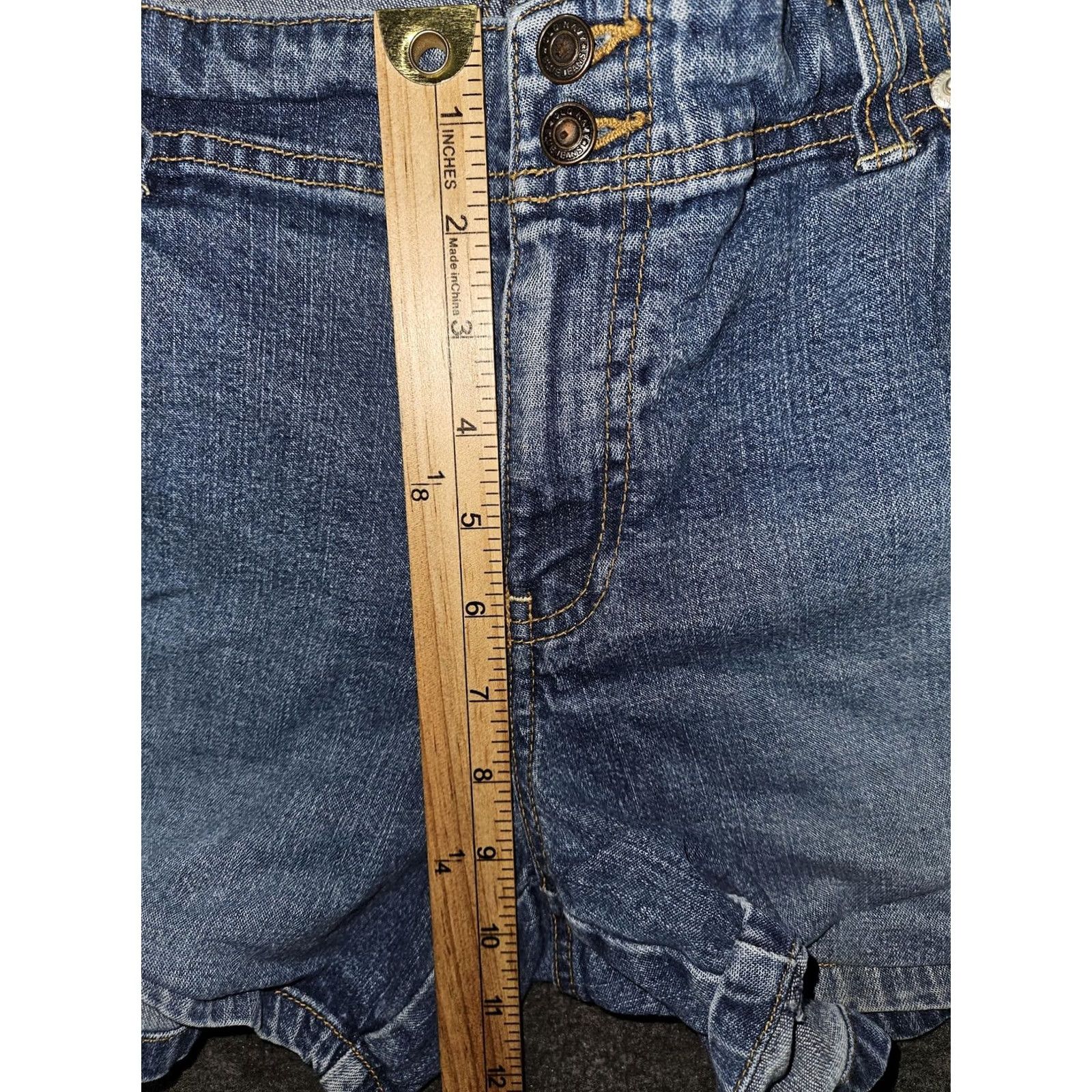 Old Navy VINTAGE Old Navy Shorts Womens 14 Blue Denim Stretch Low Waist 5 Pocket 00s Size 36" / US 14 / IT 50 - 5 Thumbnail