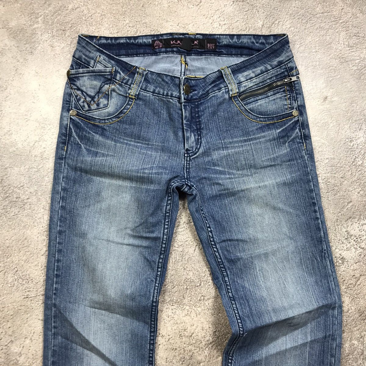 Vintage Vintage Y2K Distressed Flared Jeans Baggy Skate Grunge 30 Size 30" / US 8 / IT 44 - 3 Thumbnail