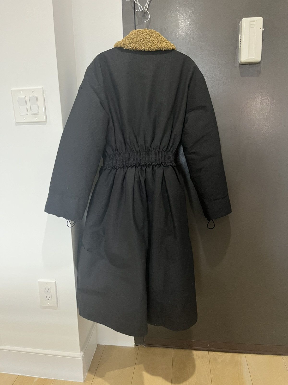 Moncler Moncler Genius Leandra Long Coat with Faux Sherling Size S / US 4 / IT 40 - 3 Thumbnail