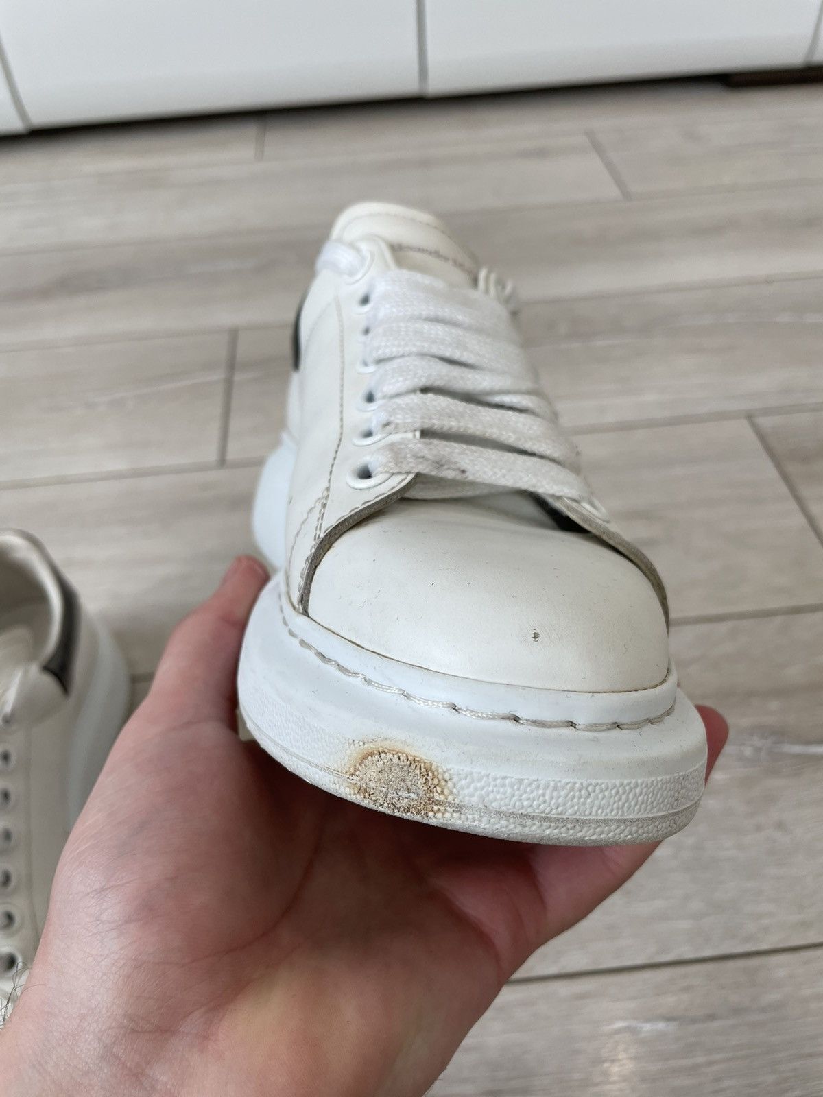 Alexander McQueen Alexander McQueen's Oversized leather sneakers Size US 9 / IT 39 - 8 Thumbnail