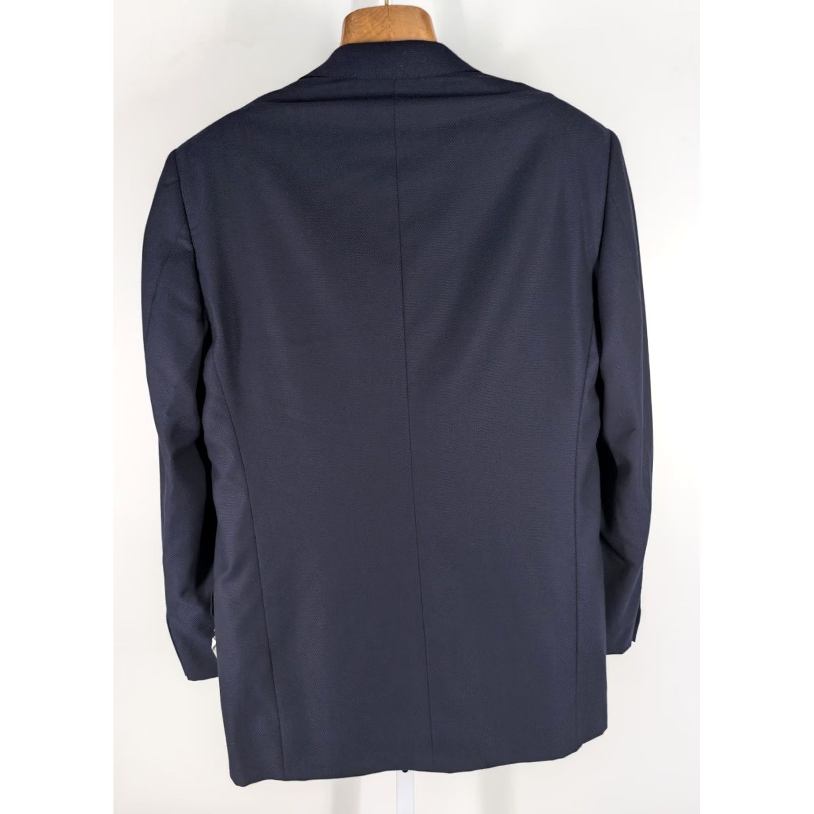 Ermenegildo Zegna VINTAGE Ermenegildo Zegna Blazer Jacket 48 Navy NWT 15 Milmil 15 Wool Texture Italy Men Blazer NWT 48 Mens Style Jacket Size 48R - 3 Thumbnail